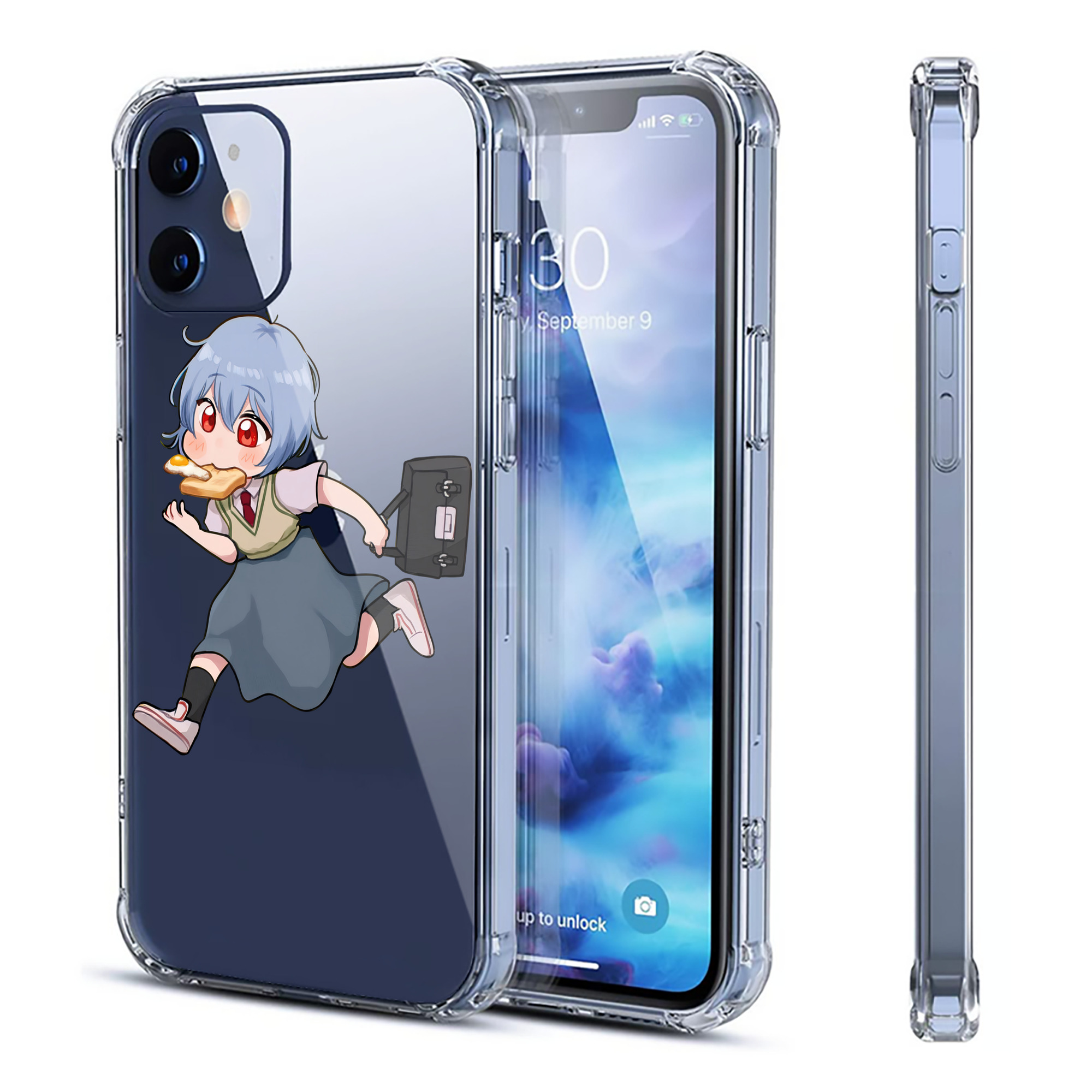 （画像用） EVA 新世紀エヴァンゲリオン 【iPhone 12シリーズ対応】透明スマホケース（クリアソフトケース）